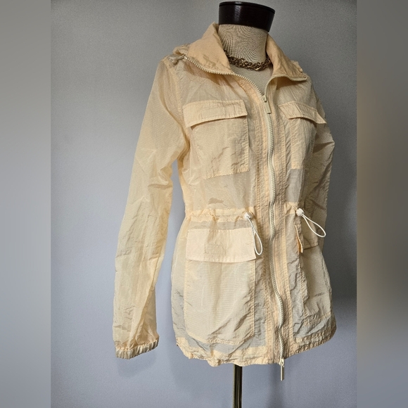 Savvi Butter Yellow Lightweight Anorak Jacket. Size Small - Picture 2 of 14